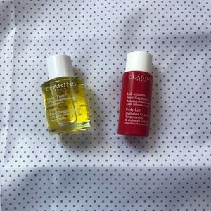 Clarins tonic body oil 30 ml & body lift 30ml.New